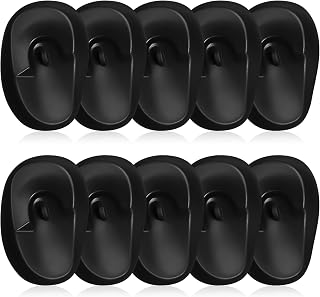 Gatuida 10PCS Hair Dye Earmuffs, Black Plastic Ear Covers for Hair Coloring, Ear Protection for Salon, 3.14 x 1.96 x 0.78 Inch