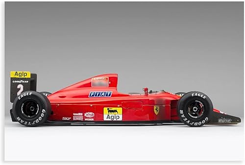 ERWYN Póster de Ferrar Formula 1 Racing Potser Vintage Posters 2023 Ferrri Car Impresiones en lienzo Pintura sin marco, 12 x 18 pulgadas (11.8 x