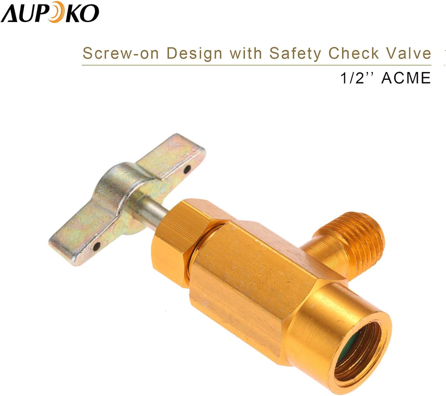 R134A Self-Sealing Can Tap with Right Hand Thread, R134A Valve Tool Bottle Opener with 1/2" Female R-H Thread and 1/4’’ SAE Male Connector, Fits for R134A Automotive Air Conditioning Charging : Automotive