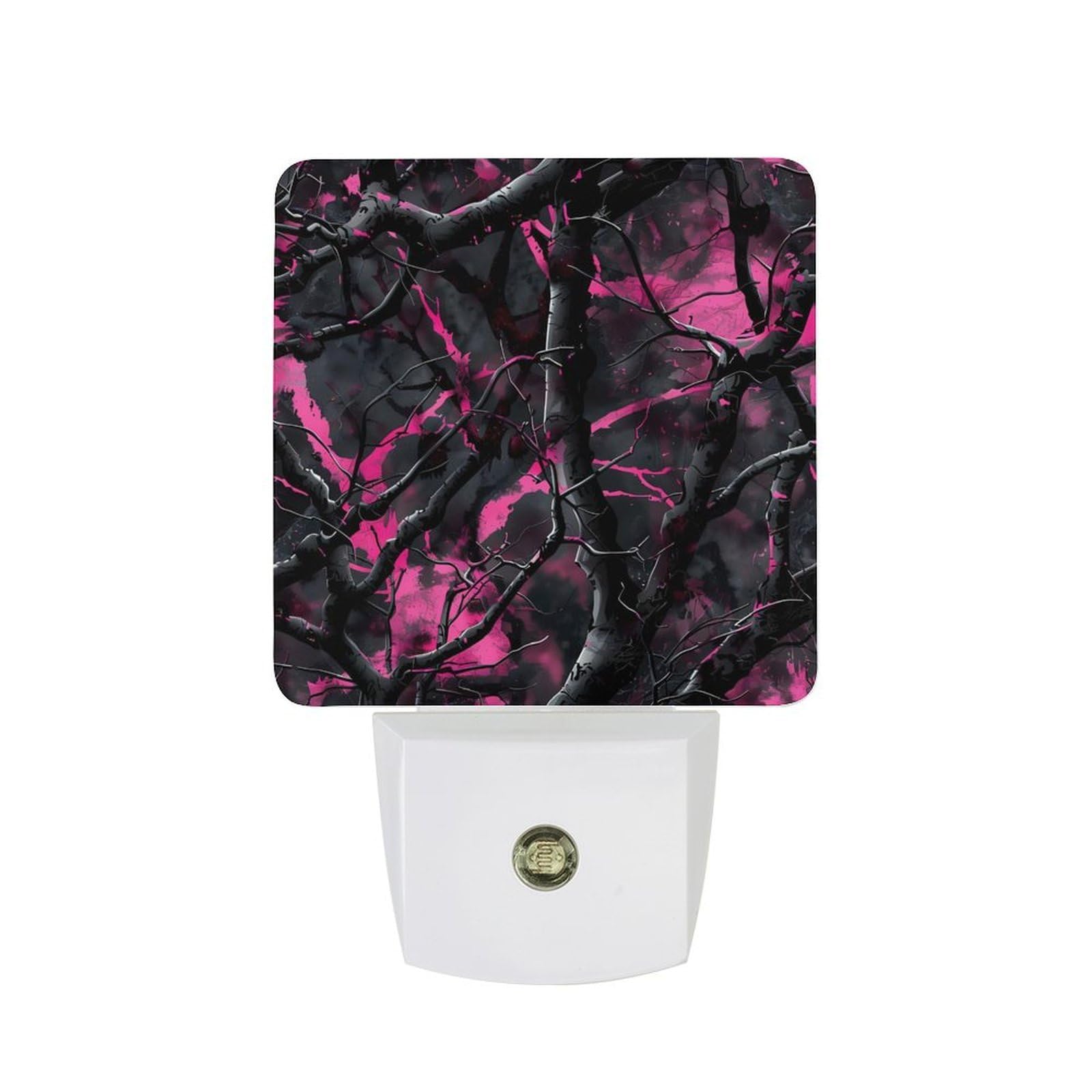 Nqrxadcrt Women's Style Muddy Camouflage Hunting Night Light Plug In Wall Lights Bedside Lamp Bedrooms Home Hallways Decoration