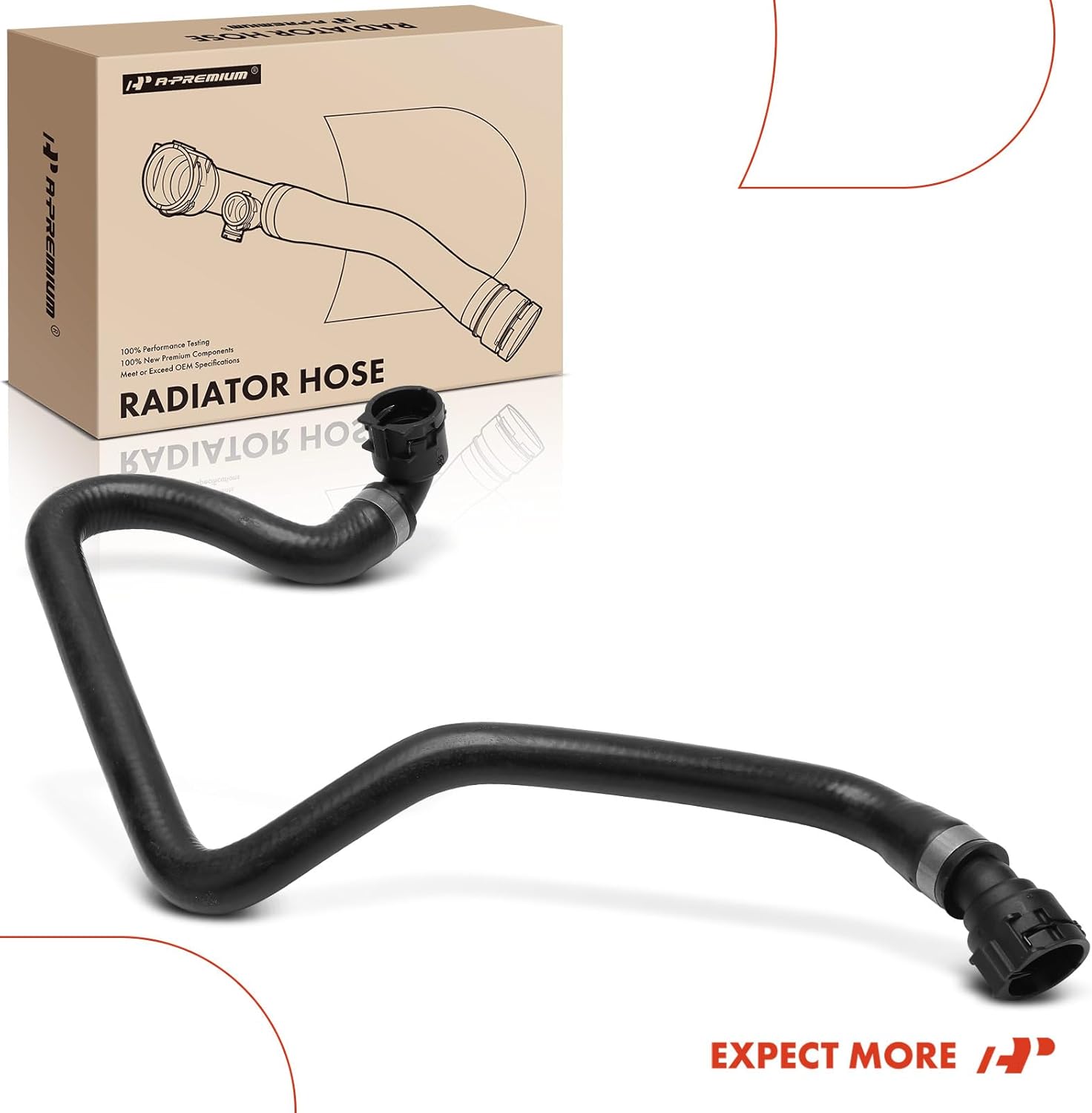 A-Premium Radiator Coolant Hose Compatible with BMW F10 Series 528i 2012-2016, 528i xDrive 2012-2016, 2.0L