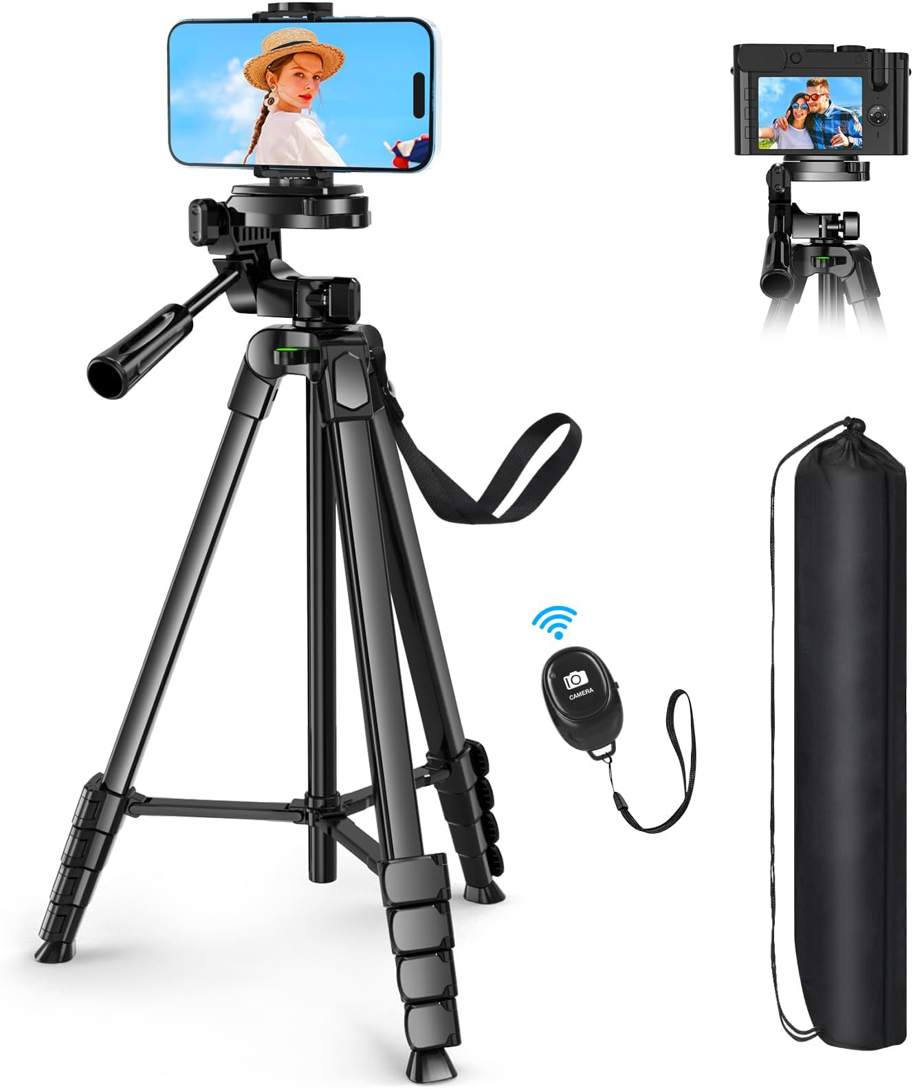 Amazon Basics 127cm Lightweight Camera Mount Tripod Stand With Bag