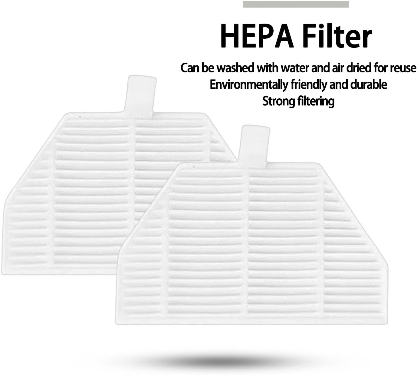 Replacement Kit Accessories Compatible with Roidmi EVA / SDJ06RM Robot Vacuum Cleaner Parts 2 Main brush 4 Side brushes 4 HEPA Filter 4Mop cloth 4 Dust bags