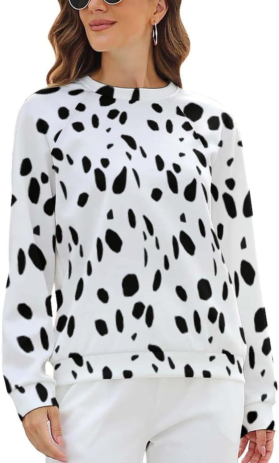 Gold Glitter Butterfly Round Neck Hoodie, Classic Long Sleeved, Suitable for Daily Office And Home Wear