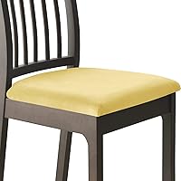 Vista 24 de Fundas de asiento de terciopelo para silla de comedor, fundas elásticas para sillas de comedor con lazos, funda protectora suave para cocina, hotel