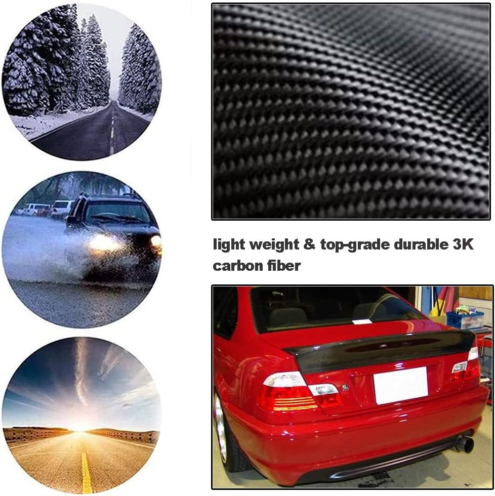 E46 Carbon Fiber Rear Trunk Spoiler for BMW 3 Series E46 1999-2006 323i 325i 330i Sedan Rear Wing Spoiler High Kick Spoiler Body Kits Factory Outlet