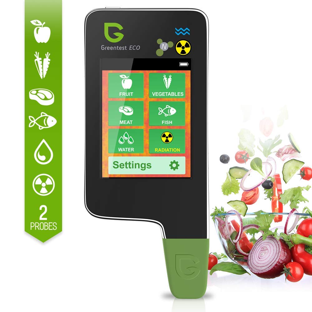 Testeur 6 En 1 Greentest - Nitrates, Rayonnement, Qualité De L'eau - Pour Fruits, Légumes, Viande, Poisson Analyseur Eau TDS PPM Portable