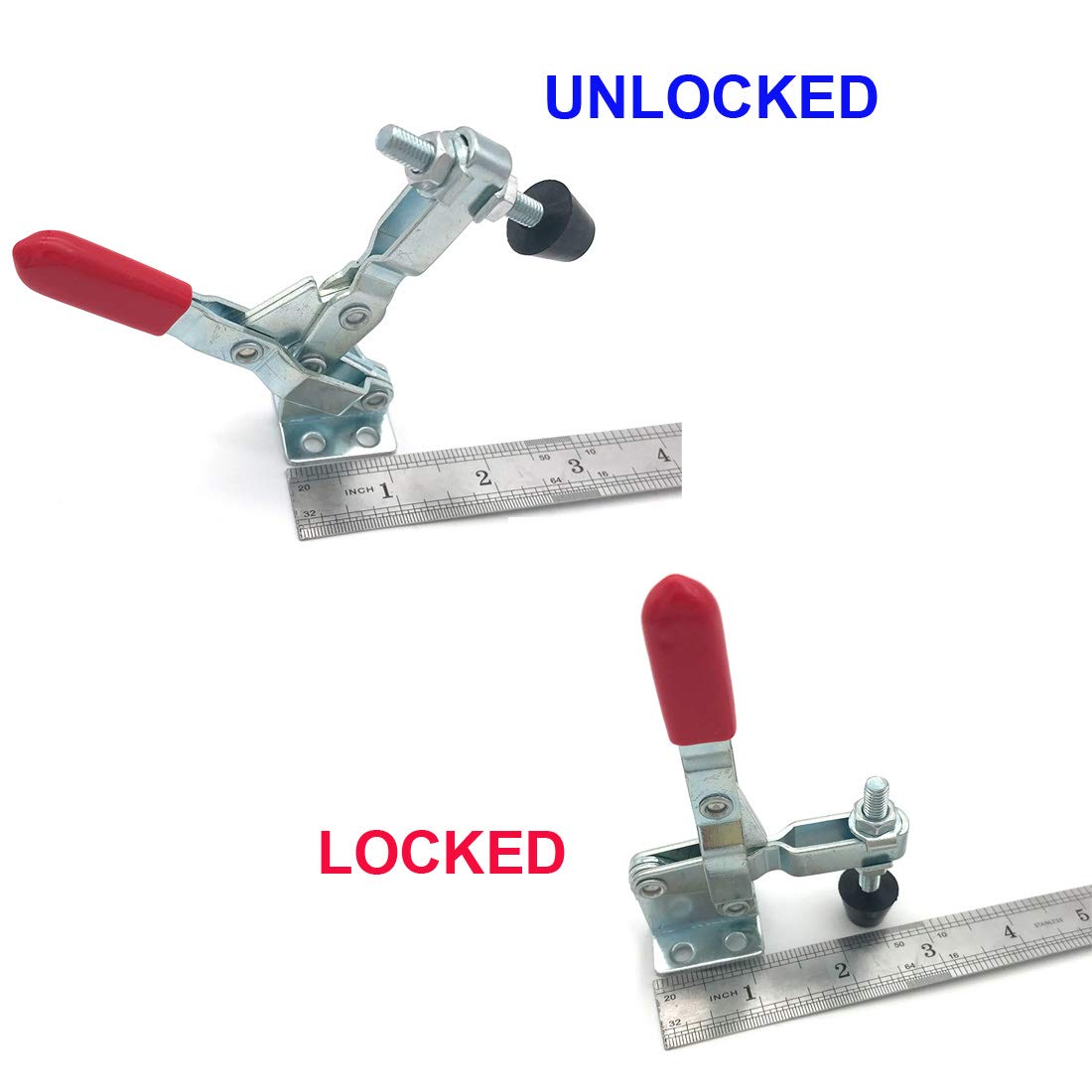 Buy MIKMAYTOO Hold Down Toggle Clamps Vertical, 50Kg/ 110Lbs Holding