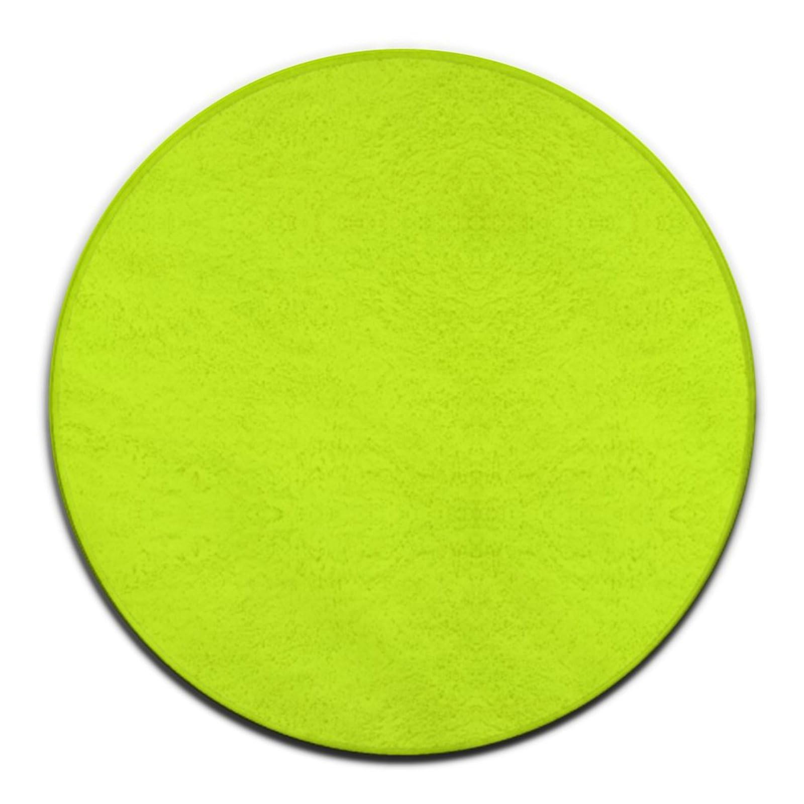 Home Decor Non Slip Machine Washable Kitchen Office Circle Rug, Room Sofa Yoga Soft Round Carpet, Modern Round Area Rug Fluorescent Color, 24inch