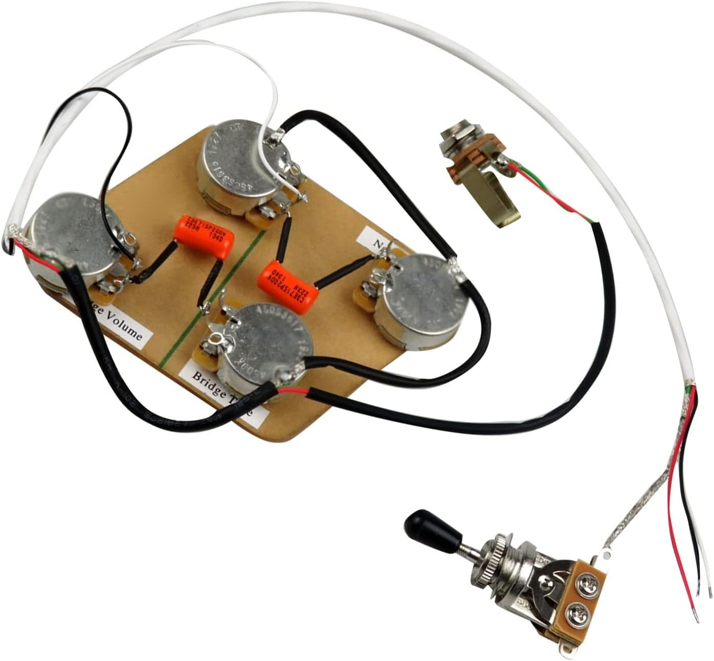 Loaded Prewired Guitar Pickups Wiring Harness Prewired 4pcs Pot For