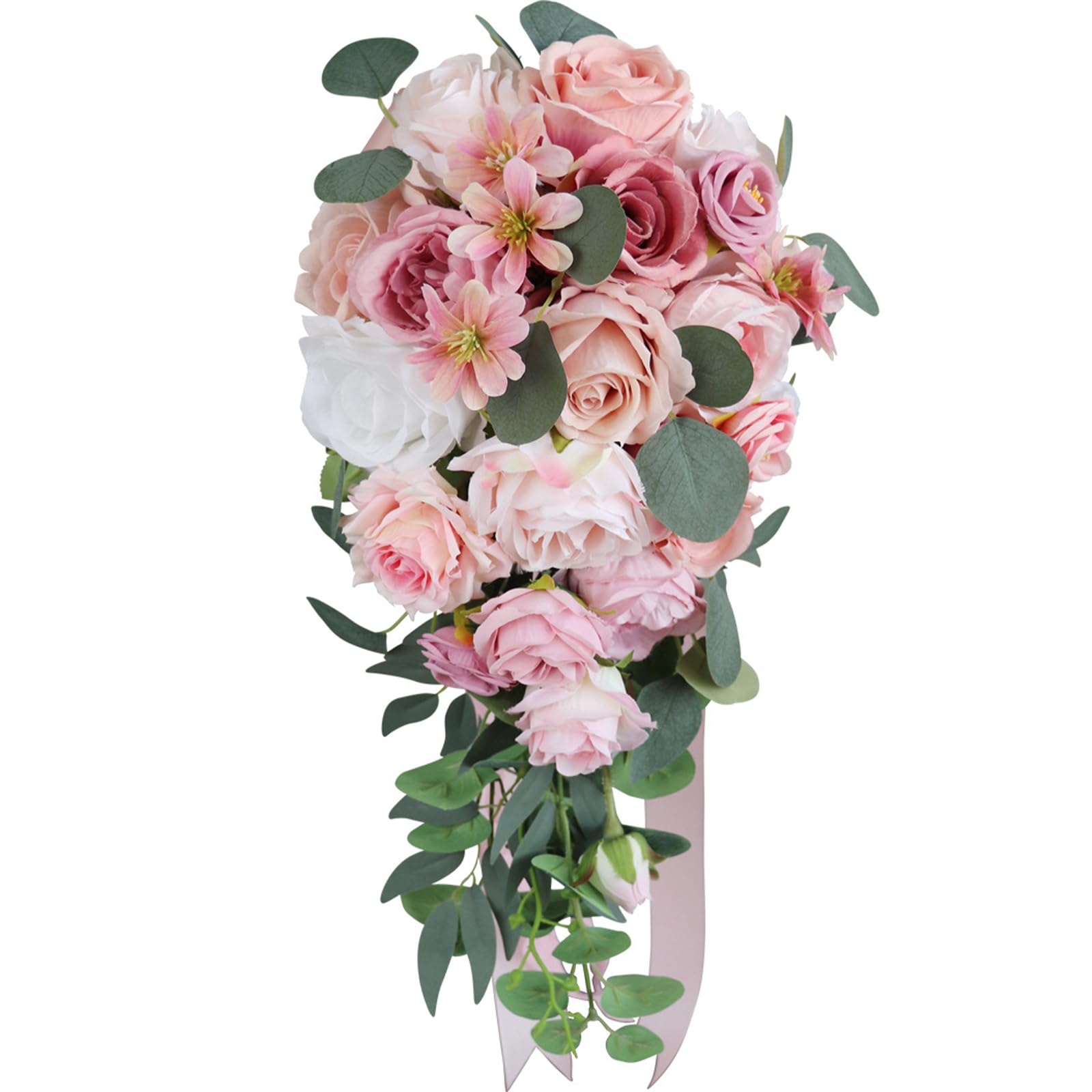 OSNIYAW Artificial Flower Arrangement Bridal Bouquets Perfect for Wedding Ceremony and Anniversary Artificial Flowers Bulk