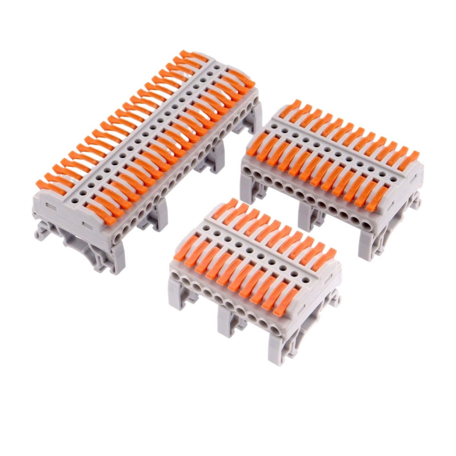 5-teiliger Schienen-Schnellklemmenblock mit mehreren Eingängen und mehreren Ausgängen for die Verteilung industrieller Verkabelungen(12P)