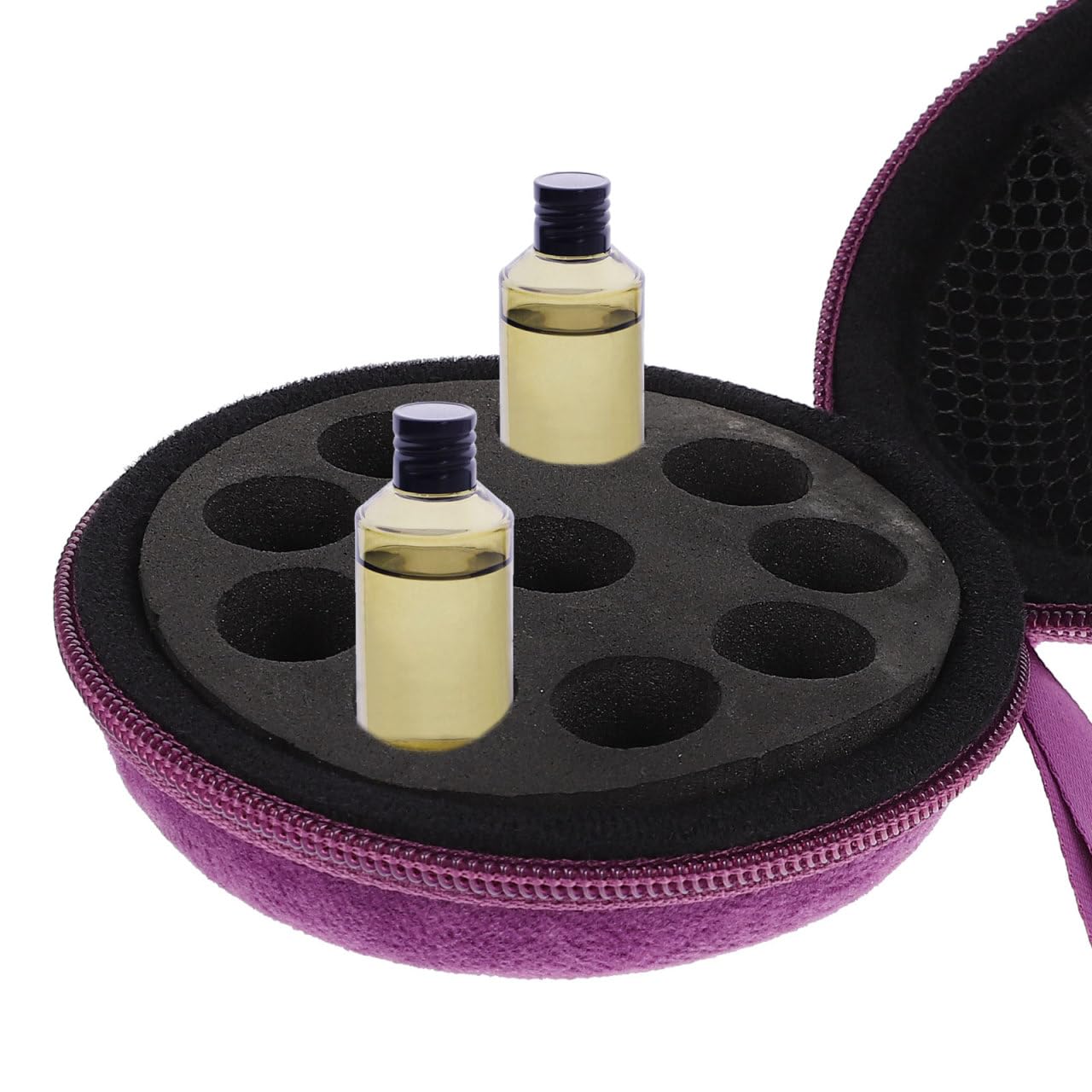 minkissy Organizzatore Di Olio Essenziale Portatile Custodia Con 10 Scomparti 3.94X3.94X1.77 Pollici Borsa Da Viaggio Per Bottiglie Protezione E Casa
