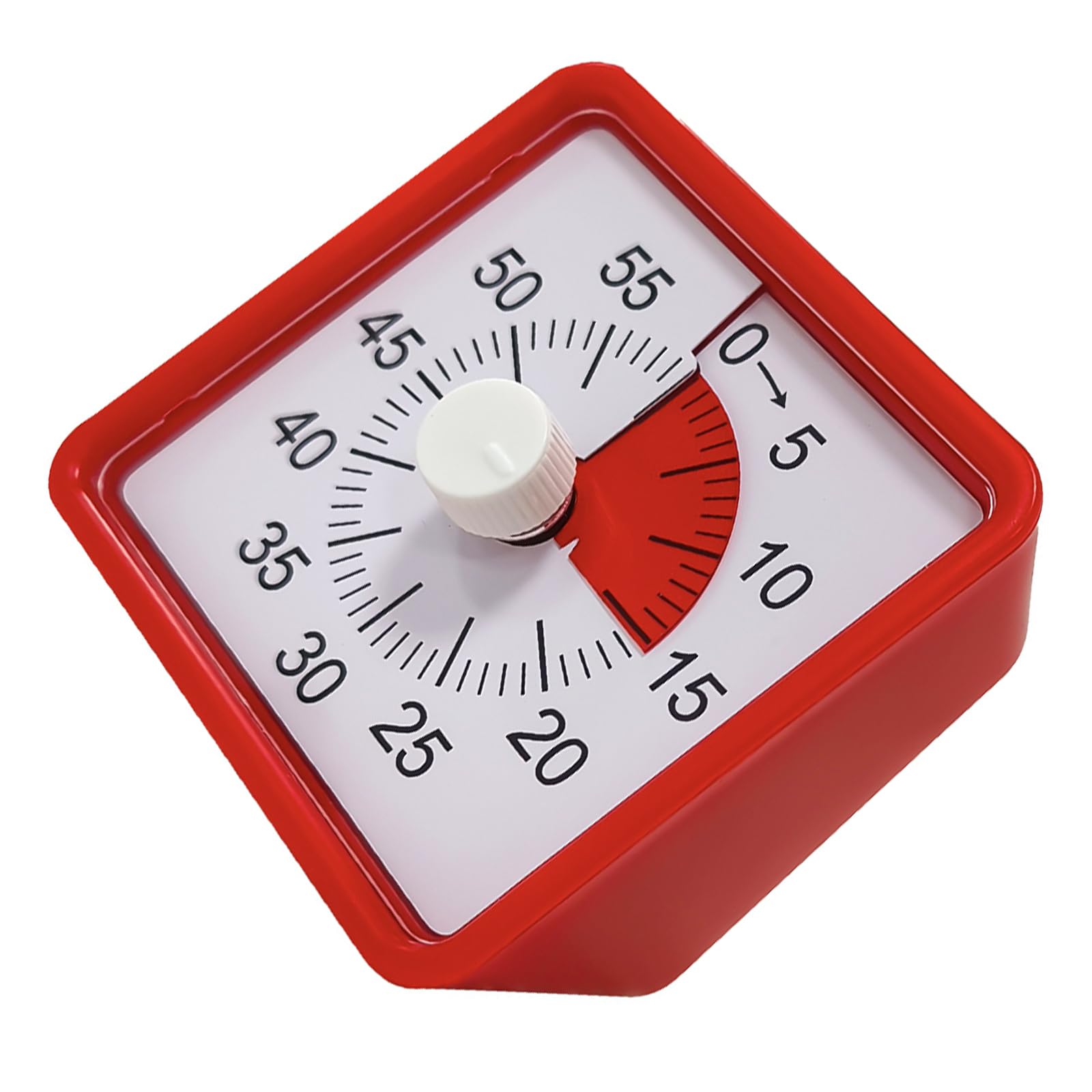 Tsophreniq Large Screen Quiet Timer 60 Minutes Countdowns Visual for Kitchens Use Sturdy ABS Materials Multipurpose and Portable Digital Timer
