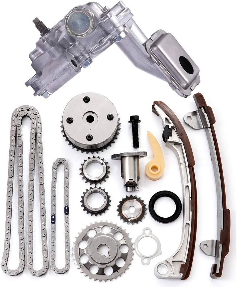 OCPTY Timing Chain Kit Oil Pump Fit for 2005-2010 for Scion tC, 2009 for Toyota Corolla