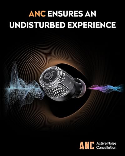 Miniatura 4 de GravaStar Sirius Plus - Audífonos inalámbricos verdaderos, Bluetooth 5.3 con cancelación activa de ruido ANC, tiempo de reproducción de 28 horas,