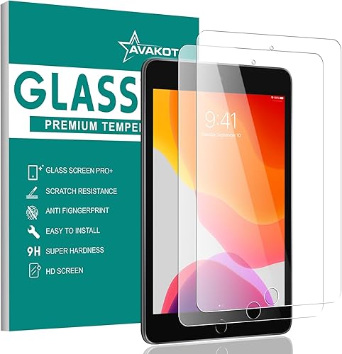 avakot Paquete de 2 protectores de pantalla para iPad Mini 5  Película de vidrio templado transparente transparente para iPad Mini 4 2015  Protector