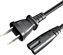 AC Power Cable Glasses Plug (Male) to 2 Pin Socket Female 2P Straight Connector 1.5m Power Cord