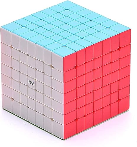 LiangCuber QY Toys Cubo de velocidad 7 x 7 sin calcomanías Qixing S 7x7x7 Color Magic Cube Puzzle Toy