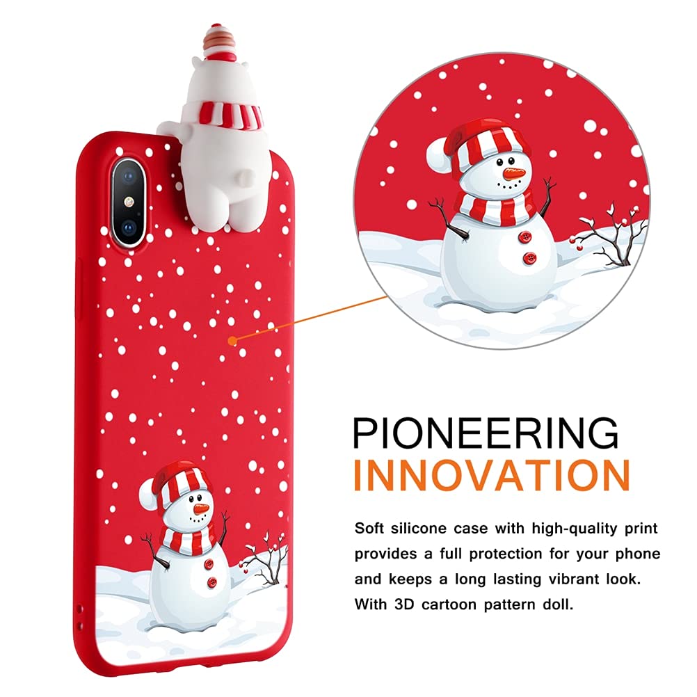 Cover Yoedge Per Xiaomi Mi 11 Lite 4G/5G, Trasparente In Silicone TPU Con Disegno 3D Natalizio, Antiurto