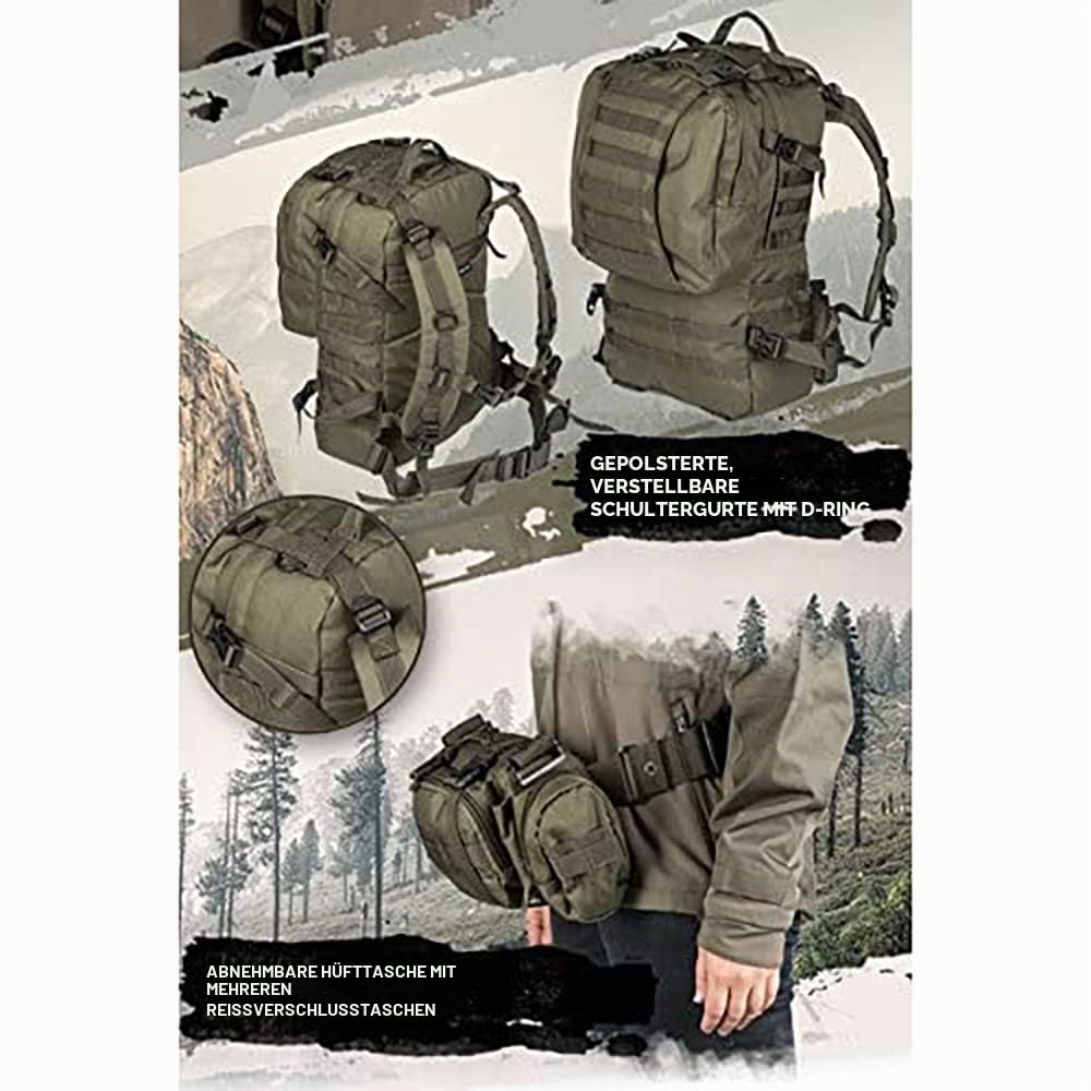 Mil-Tec Defense Pack Assembly Oliv, 36