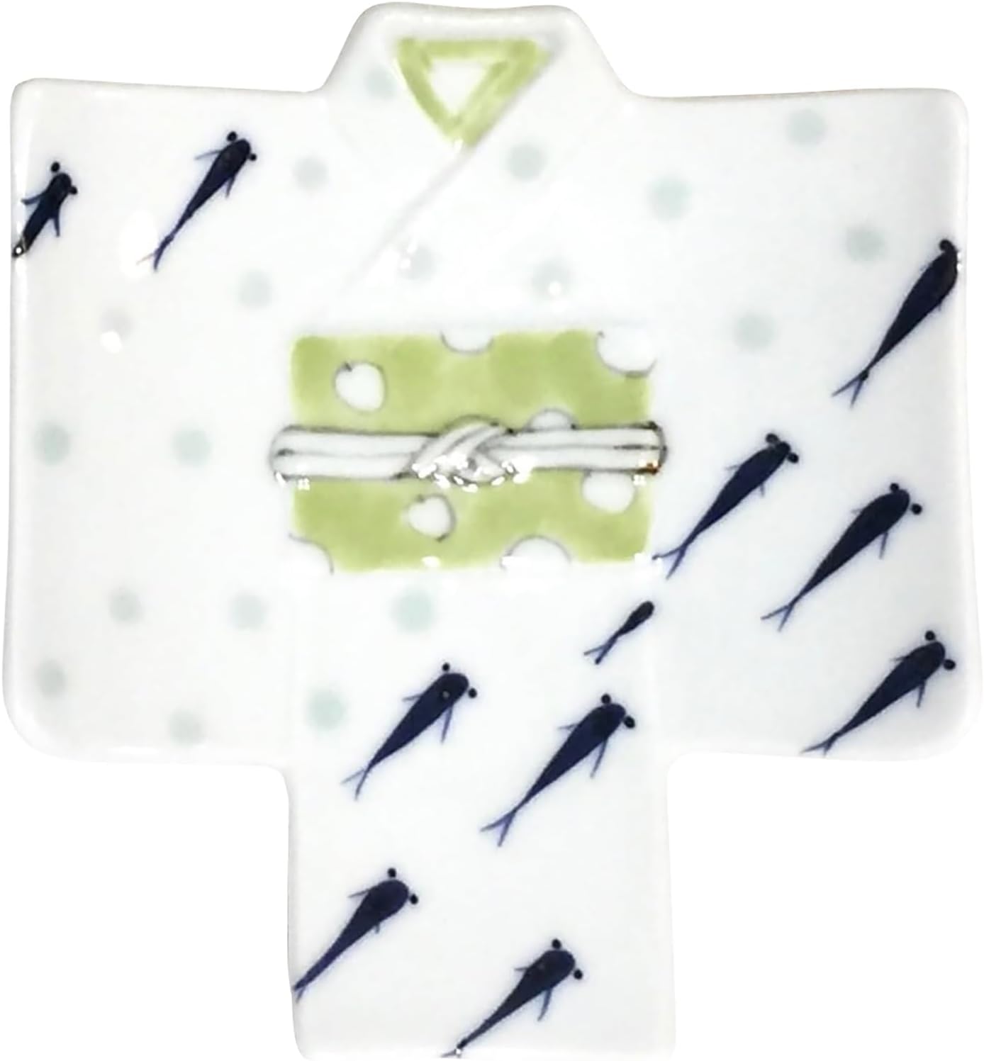 kimono dish hand painted medaka kimono dish