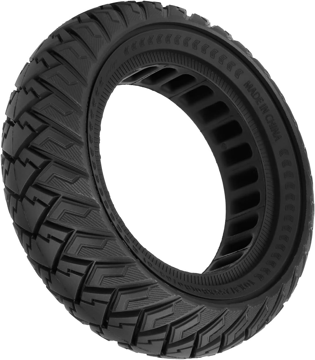 10x3, 80/65-6, 255x80 10" Off-Road Honeycomb Tire, 10-inch Air Pocket Non-Pneumatic Solid Tyre w/Slot 42mm Replacement for Electric Scooter Wheel Parts (2)