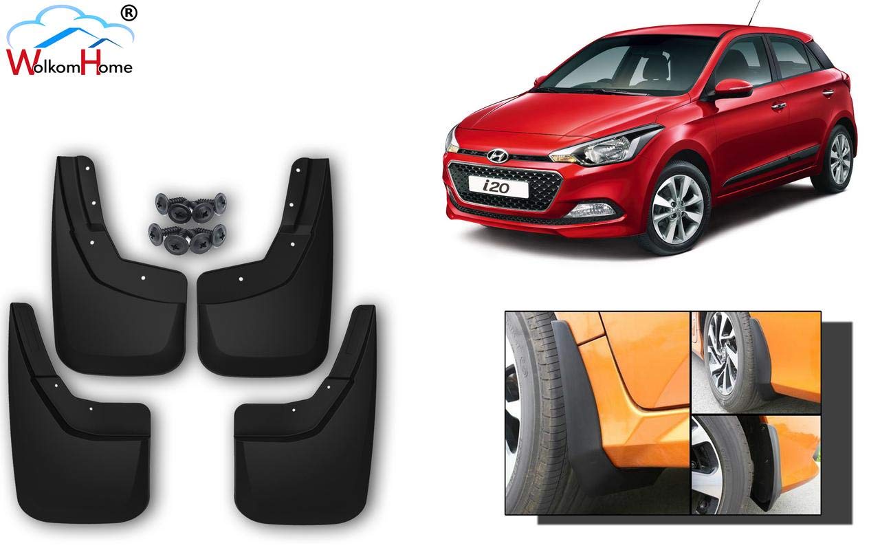 WolkomHome Car O.E Type Mud Flaps Mud Guard for Hyundai Elite i20 2018