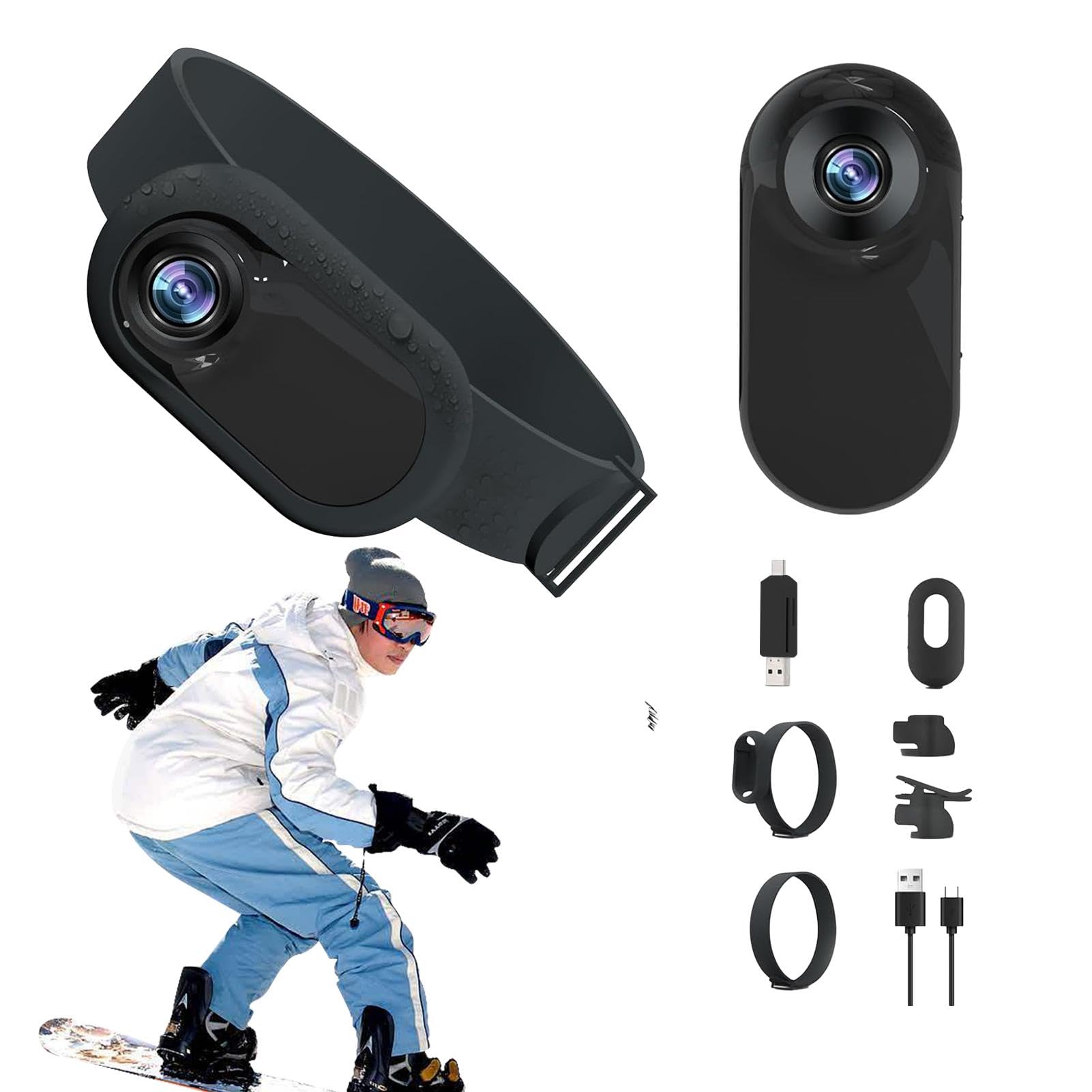 Collare Per Fotocamera Per Gatti | Fotocamera Per Azioni Corporee | Telecamera Per Collare Per Gatti Per Animali Domestici | Fotocamera Sportiva HD 1080p Con Registrazioni Video E Registrazioni