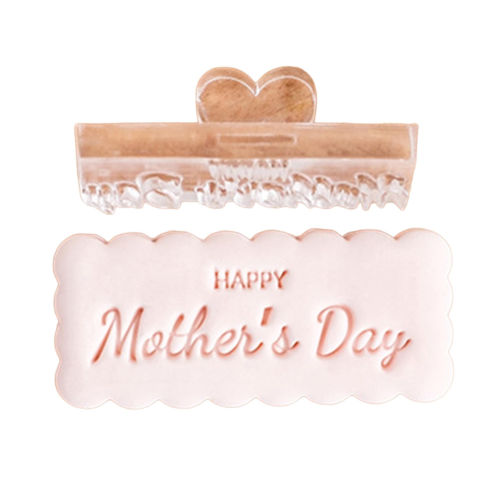 Tsophreniq Day Cookie Stamp Molds Effective Mother ' s Day Cookie Fondant Cutter Functional Biscuits Baking Stamp