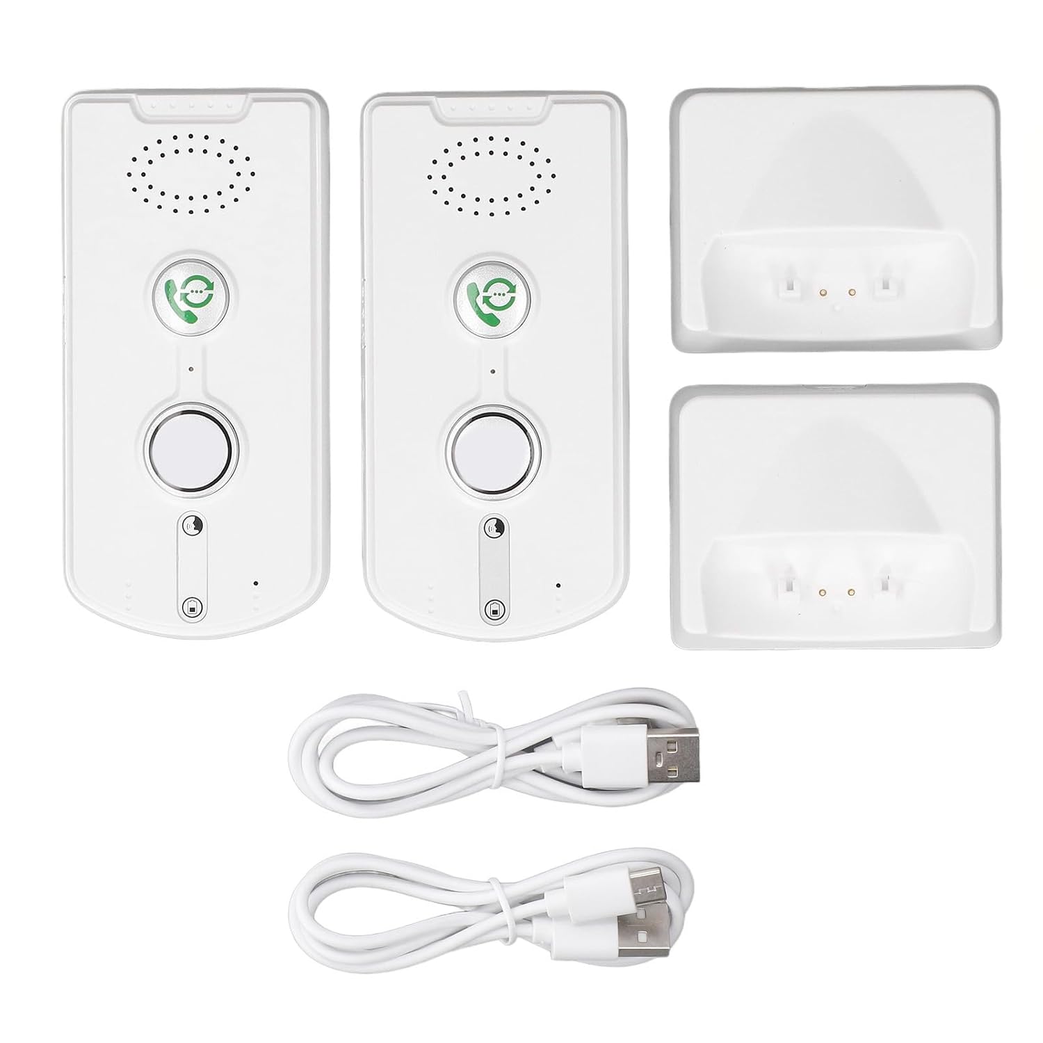 Eujgoov Wireless Home Intercom System for Elderly Caregiver (White)