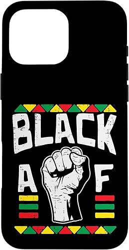 Miniatura 18 de Funda de regalo afroamericana para iPhone 13 Pro Black AF Fist Dashiki Kente Pride BLM