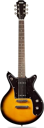 Guitarra eléctrica con 6 cuerdas, guitarra eléctrica de cuerpo sólido, pastillas P90, diestro, puente Tune-O-Matic, 22 trastes, diapasón de madera