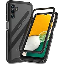 Case for Samsung Galaxy A13 5G,Galaxy A13 5G Design Cute Case,Shockproof Dual Layer Armor Protective Boys Men Girls Women Floral Flower Bumper Phone Case Cover 6.5",2022[Black-Clear]