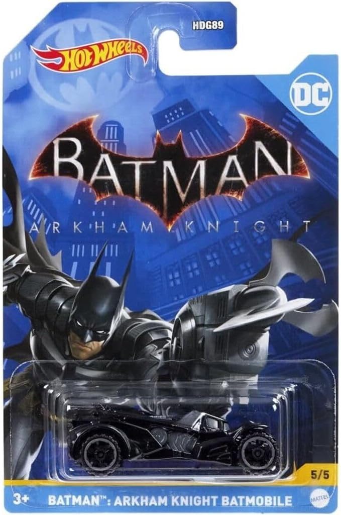 Hot Wheels Batman 2022 Complete Bundle of 5 (HDG89‑956D) | Five Iconic Batman Die‑Cast Vehicles – 1:64 Scale for Collectors & Kids Ages 3+