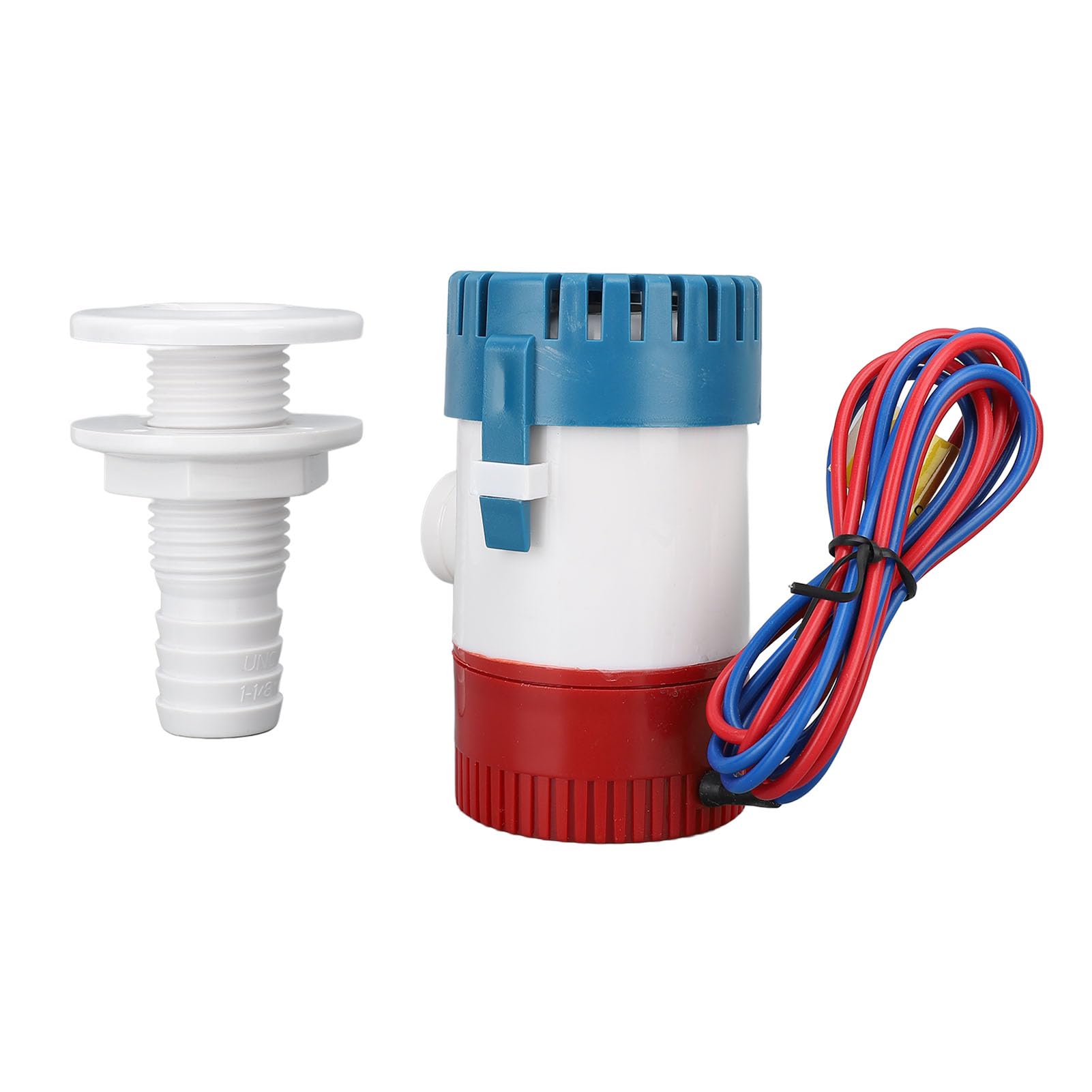 FILFEEL Kit di Installazione per Pompa di Sentina 750GPH DC12V con Tubo di Scarico da 29 Mm Efficiente per Yacht Marino
