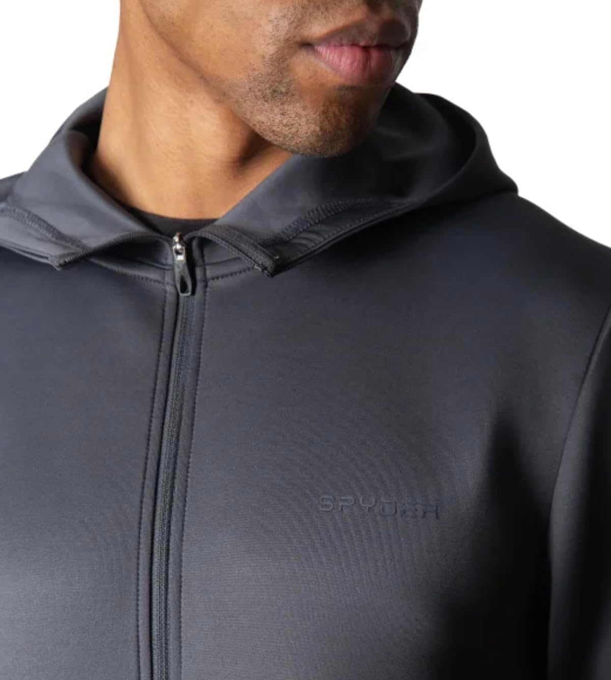 Spyder Active Men's Long Sleeve Stretch Full Zip Hoodie Jacket - Image 3