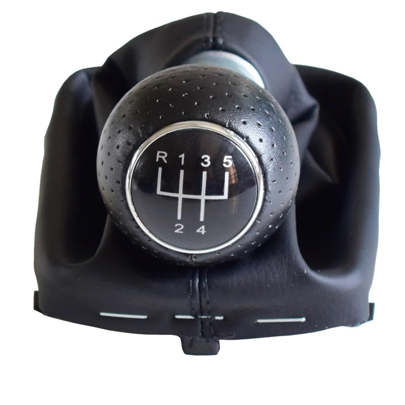 HSUKIHO Car Shift Knob Cover for for A3 S3 2001 2002 2003 Car Gear Shift Knob 5 Speed 6 Gear 12mm with Gaitor(6 Speed-Silver)