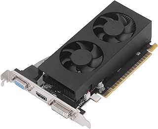GTX750 4GB Graphics Card for Computers, DDR5 128Bit PC Video Card GPU with VGA, DVI, HDMI, Dual Cooling Fans, PCIE 3.0 Gaming Graphics Card for Desktop for DirectX 11