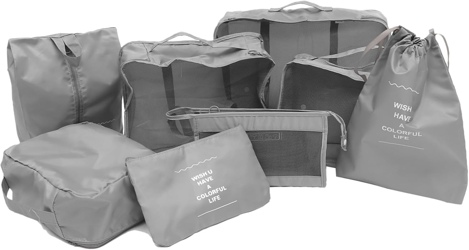 BESTYASH 1set Travel Storage Bag Multi-use Packing Cubes Laundry Bags Luggage Organizers for Home Organization Lightweight Portable Design