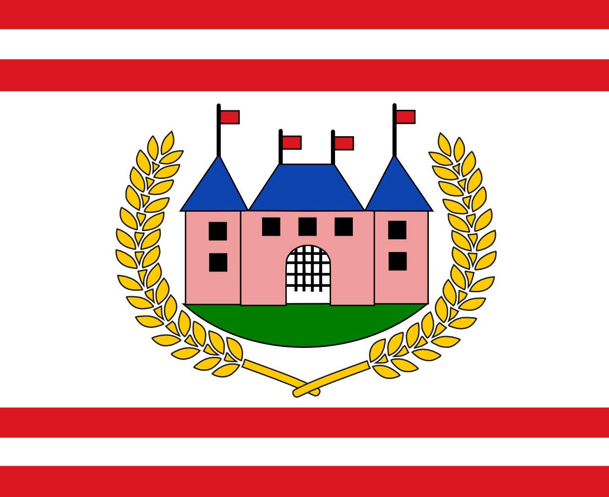 Drapeau Gorinchem vlag du 19e siècle pour pavoisement historique municipal