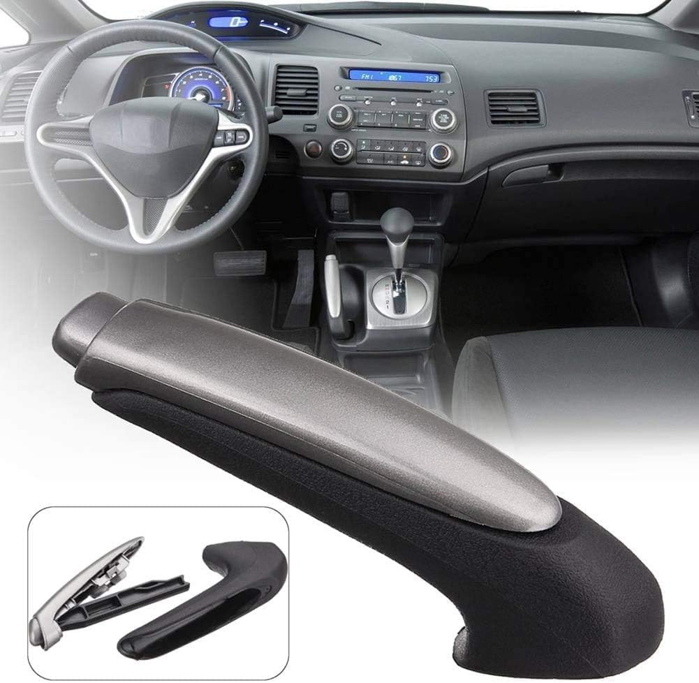 YuYue Electronic Handle Cover Emergency Car Interior Parking Hand Brake Handle Lever for Honda Civic 2006-2011 47115-SNA-A82Z