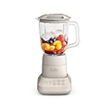 bella 10 Speed Countertop Blender, Juicer & Smoothie Maker, Fits-anywhere™ Kitchenware, Slim Flip & Store Design, Dishwasher Safe 48oz Capacity Pitcher & Lid, Stainless Steel Blade, 450 Watt, Oatmilk