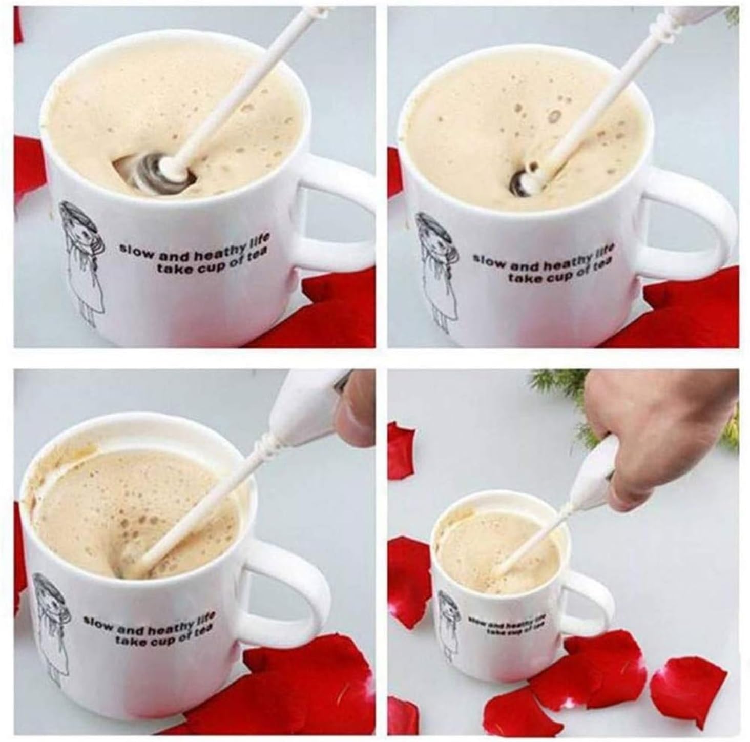Spieniacz do Mleka Kawy Elektryczne Trzepaczki Do Jajek Spieniacz Do Mleka Do Kawy Przenośne Narzędzia Kuchenne Uchwyt Mikser Do Kawy Blender do Napojów