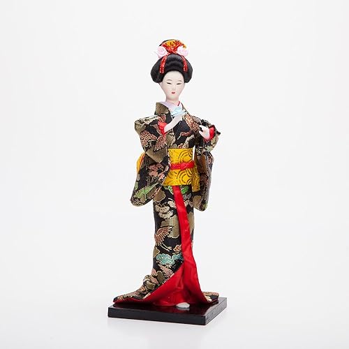 THY COLLECTIBLES Muñeca oriental de Geisha japonesa de 9 pulgadas DOL9001-9