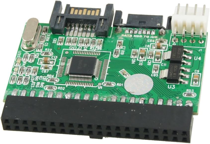 Ruilogod Bidirectional HDD IDE to SATA Serial Bridge Converter Adapter Card