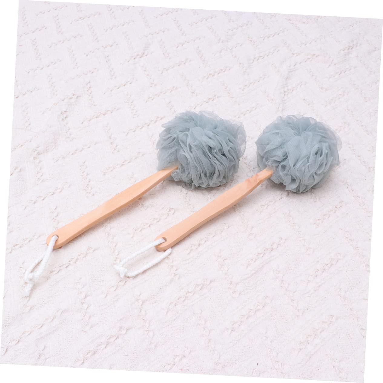 Beavorty 6 Piezas Cepillo De Esponja Vegetal Cepillo De Mango Largo Cepillo De Baño De Madera Cepillar Rodillo Chapati Flor De Baño Con Asa Hombre Iniciar Sesión Bola De Baño Cuerpo