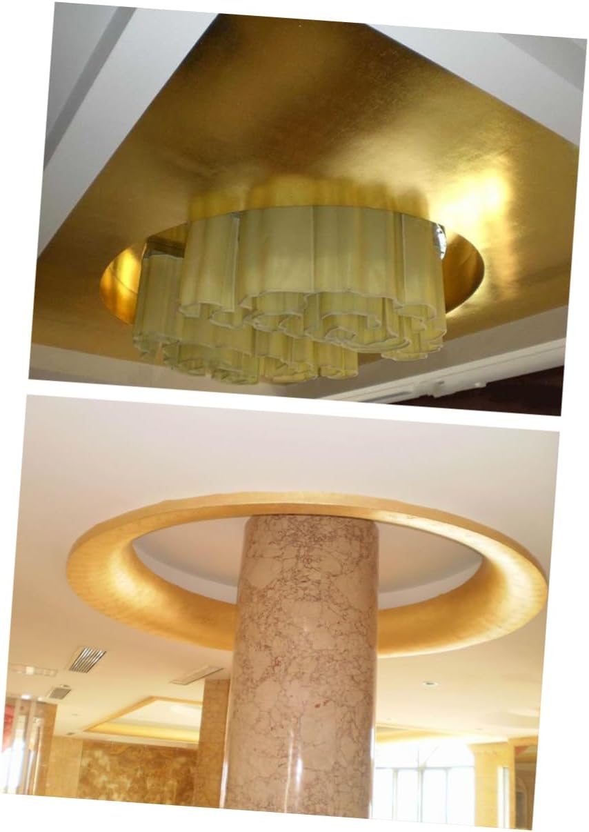 TEHAUX 300sheets Gold Foil for Crafts and Decoration Imitation Leaf for Gilding Art Projects and Picture Frames for Home Decor and Crafts