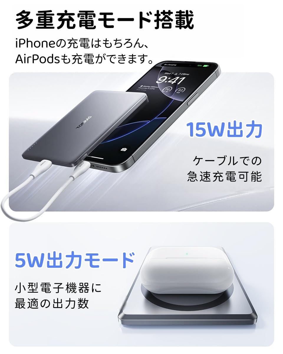 Amazon | TORRAS MiniMag アップグレード版 モバイル バッテリー