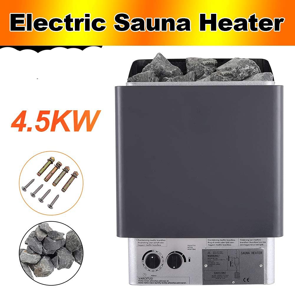 Sauna domowa.Piec do sauny Sterowanie wewnętrzne Wbudowany elektryczny piec do sauny Piec do sauny na mokro i na sucho Ogrzewacz do sauny ze stali nierdzewnej, do domu (3.0KW)